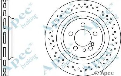 APEC BRAKING dsk3007 -  Тормозной диск